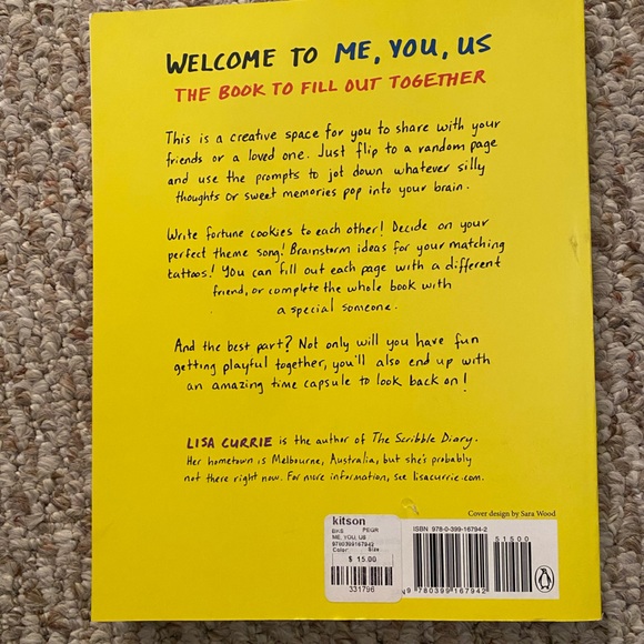 Me, You, Us: A Book to Fill Out Together - By Lisa Currie - Picture 11 of 12